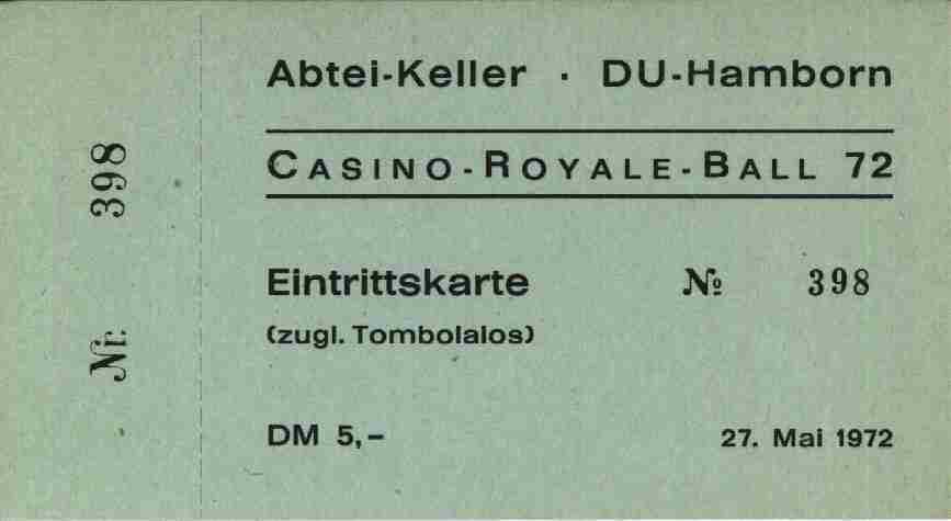 Original Eintrittskarte